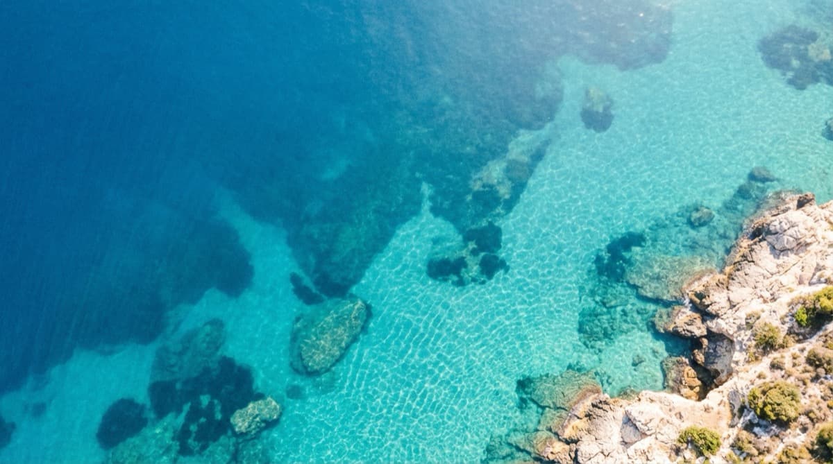 Azure coastline of the French Riviera